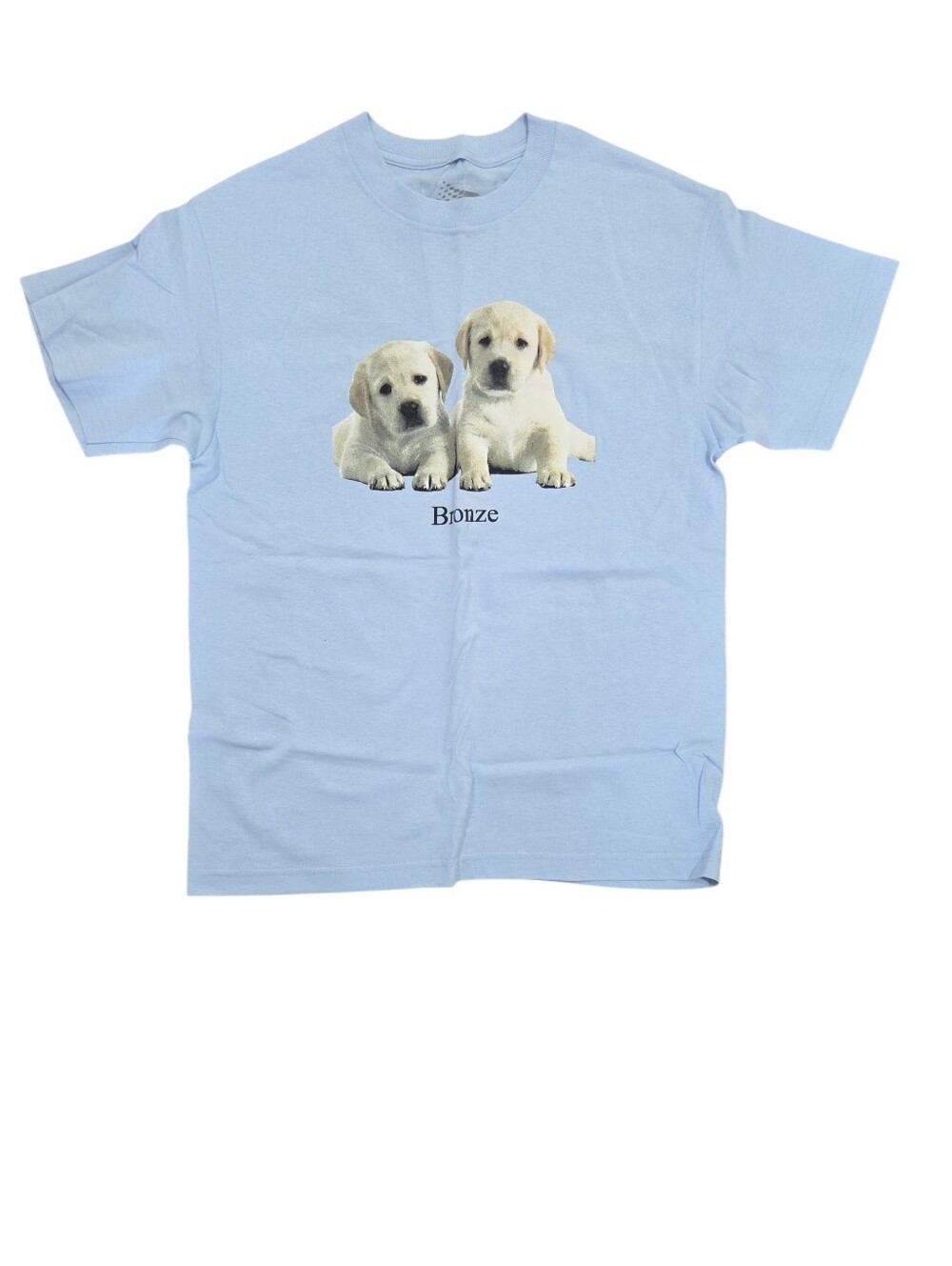 Bronze Puppies Powder Blue T-Shirt Men Size Medium